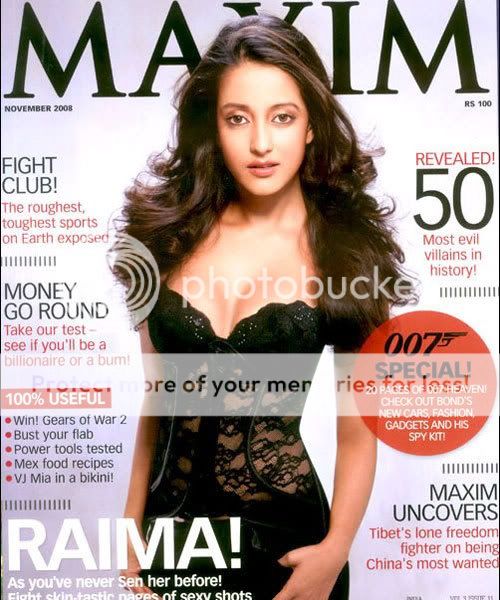 Raima Sen Topless For Maxim